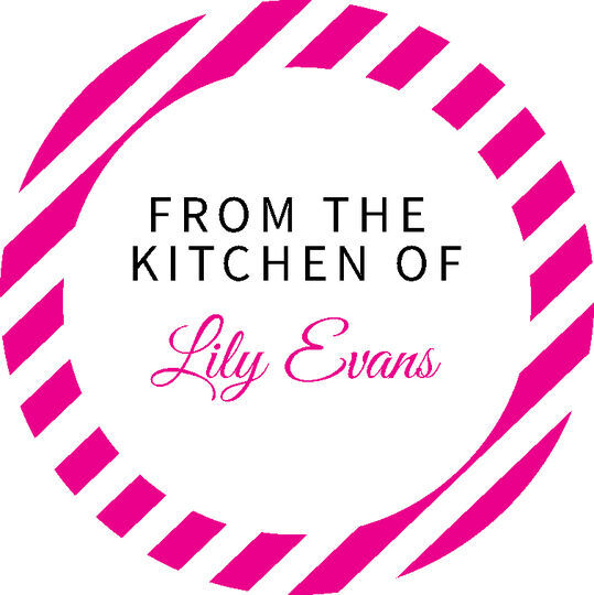 Candy Cane Stripes Round Gift Stickers